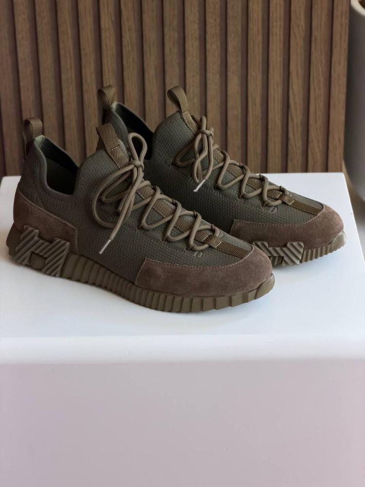 Hermès Sneaker 'Olive / Taupe