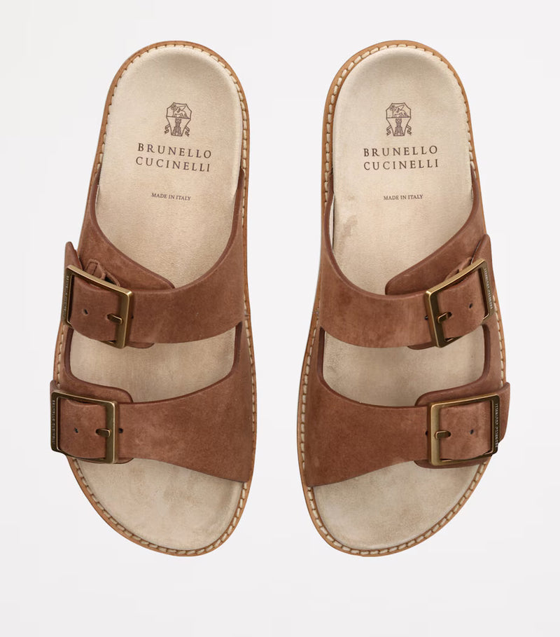 Brunello Cucinelli Sandals | Suede Double-strap