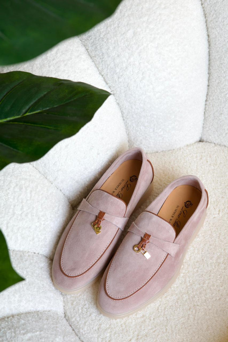 Loro Piana Women's Loafers | Summer Charms Walk Pinkish