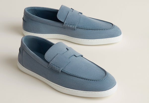 Hermès Job Loafer 'Blue Suede'