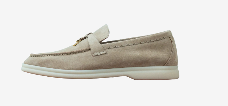 Loro Piana Women's Loafers |Summer Charms Walk In Sandstone Suede