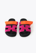 Women's Quilted H-Strap Slide Sandals