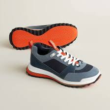 Hermès Leader Sneaker 'Navy / Orange / White