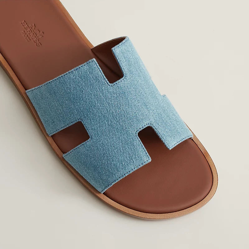 Izmir sandal Light Blue / gold