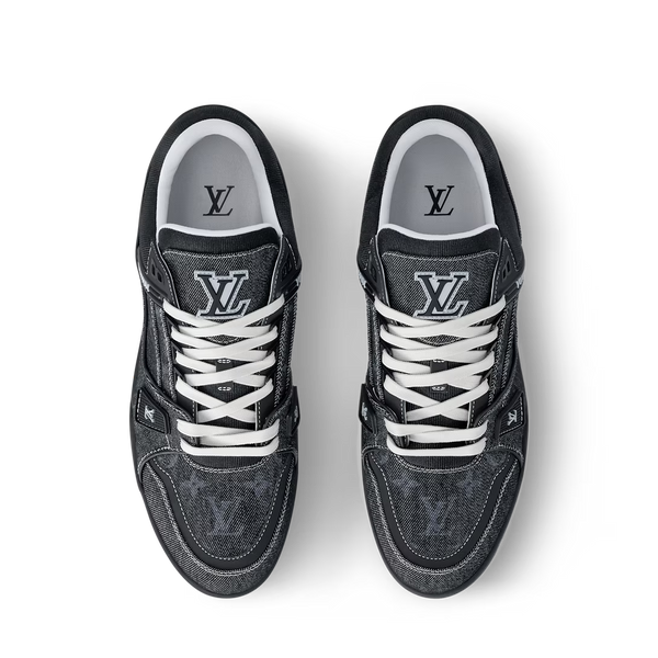 LV Trainer Sneaker Denim Noir