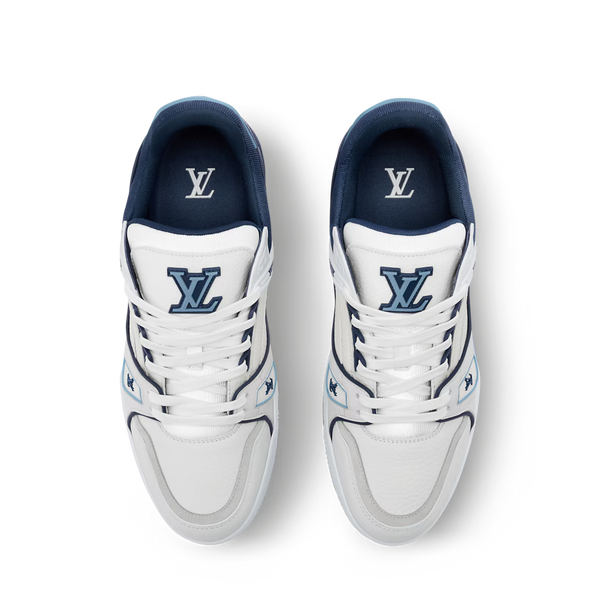 LV Trainer Sneaker Blue X White