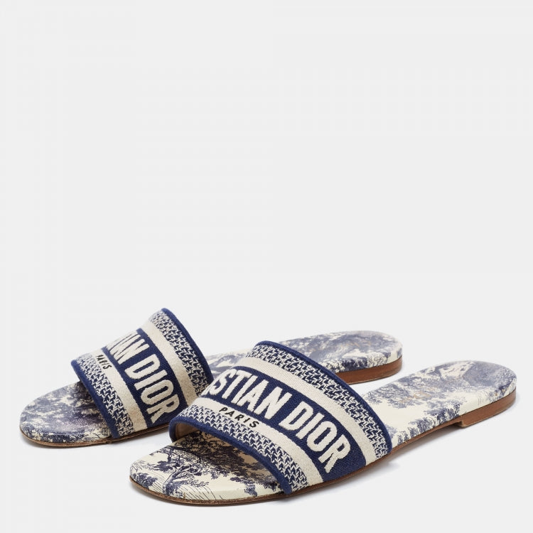 Christian Dior Dway Oblique Slide Sandals