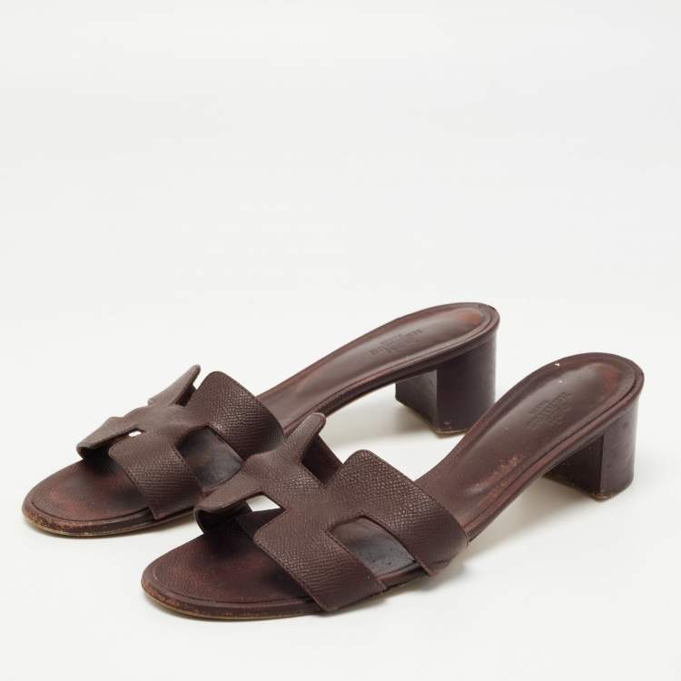 Hermès Oasis Sandal Brown