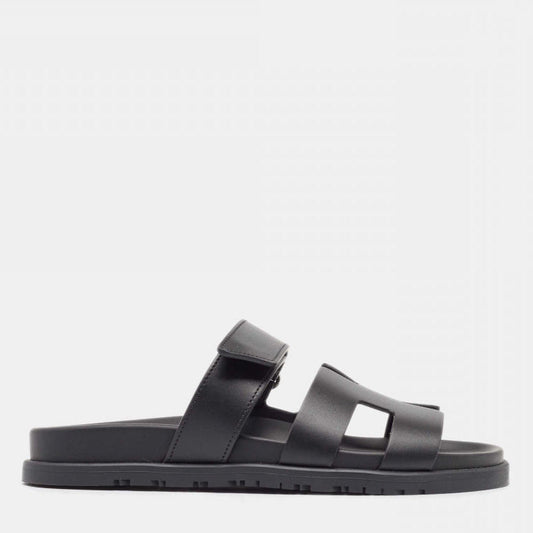 Hermes Chypre Sandals Black