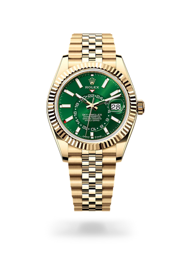 Rolex | Sky-Dweller Yellow Gold Green Dial