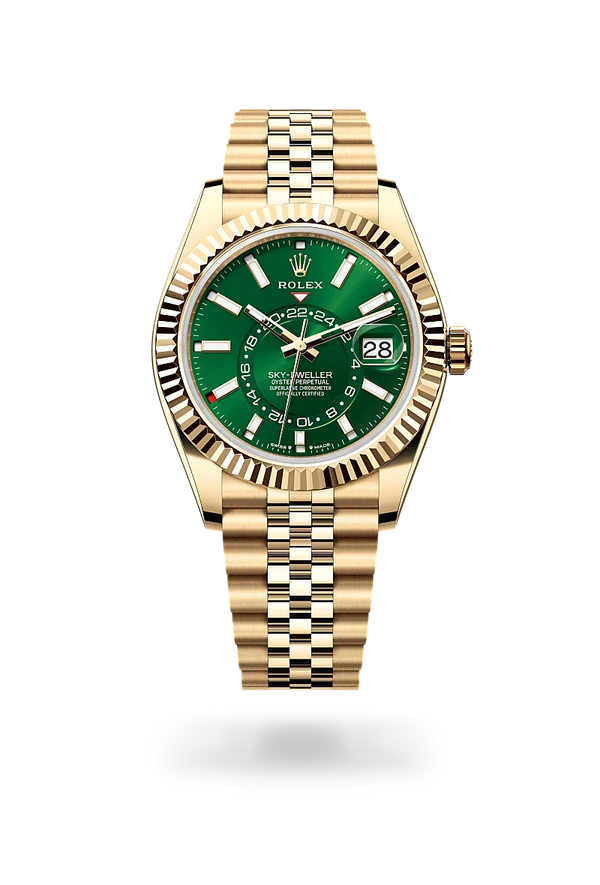 Rolex | Sky-Dweller Yellow Gold Green Dial