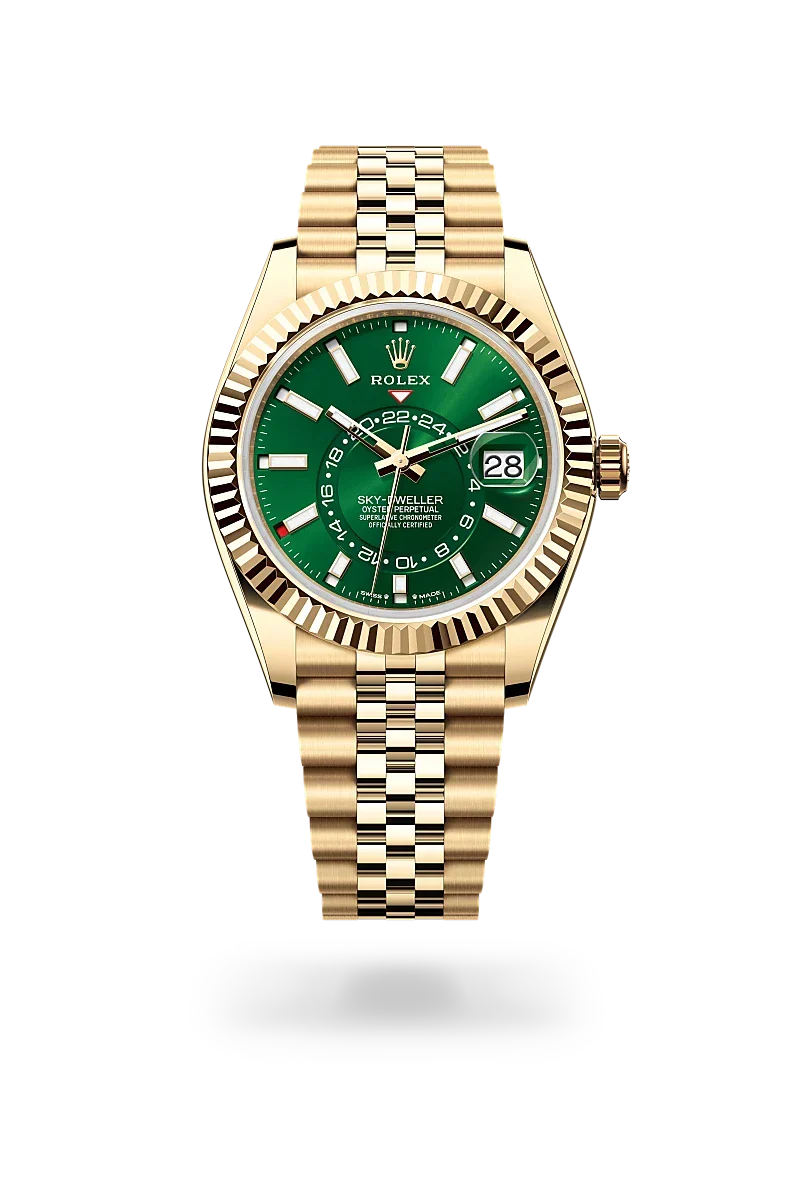 Rolex | Sky-Dweller Yellow Gold Green Dial