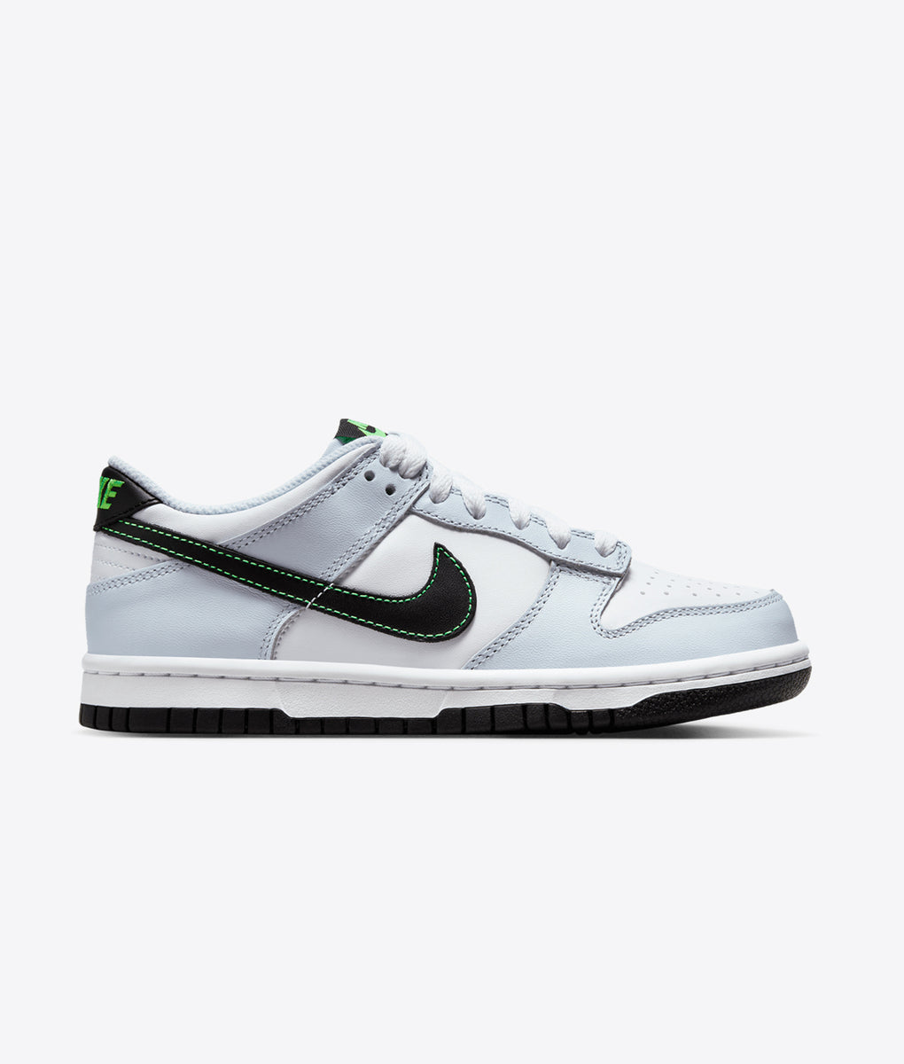 Nike Dunk Low GS 'Grey / Green Strike' — FB9109-107