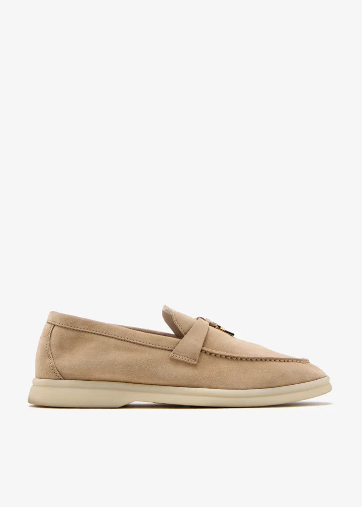 Loro Piana Women's Loafers | Babouche Charms Walk Beige