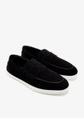 Hermès Job Loafer 'Black Suede'