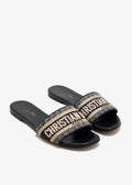 Christian Dior Dway Navy Logo Slides