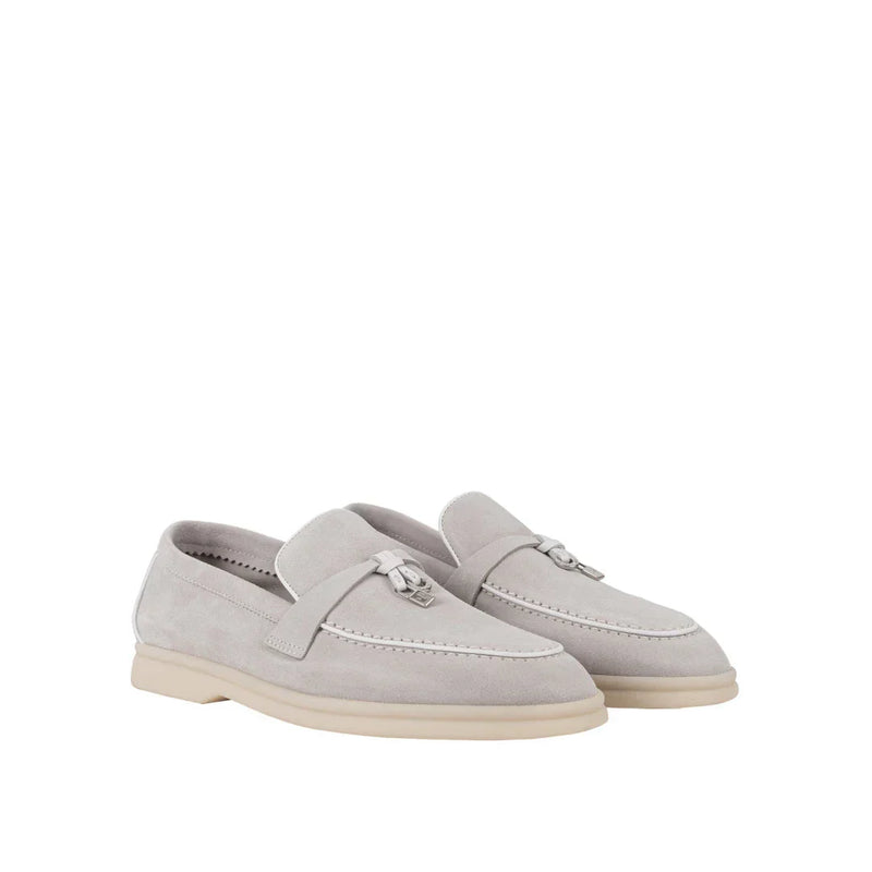 Loro Piana  Women's Loafers | Summer Charms Walk Pearl Grey