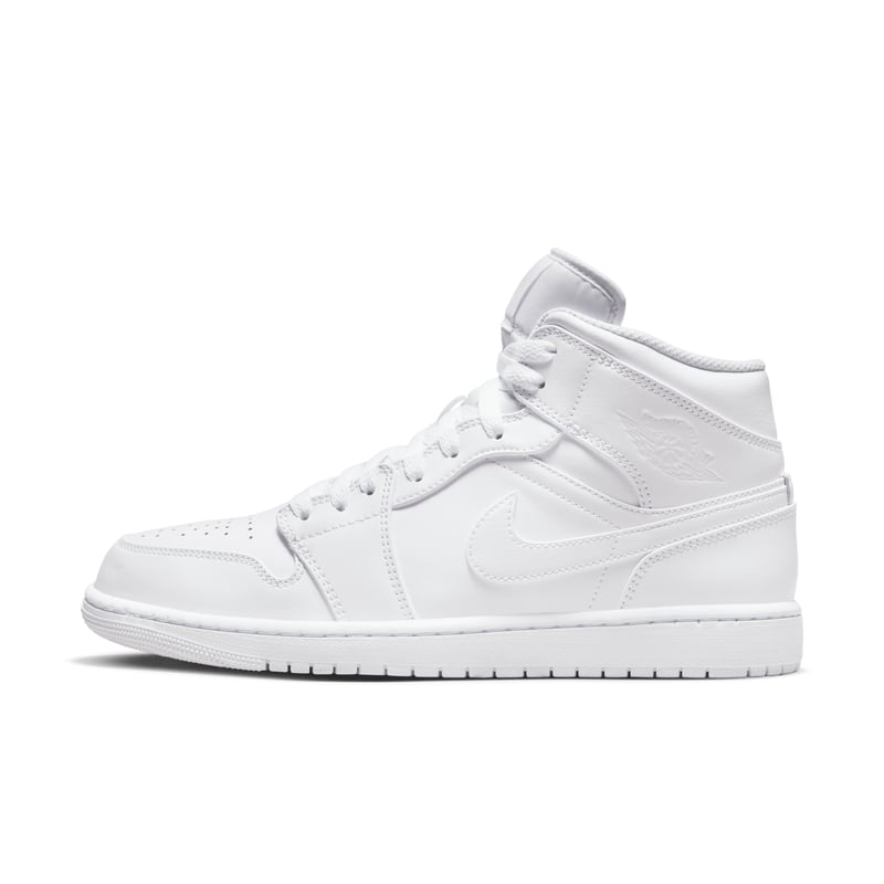 Air Jordan 1 Mid 'Triple White / White On White'