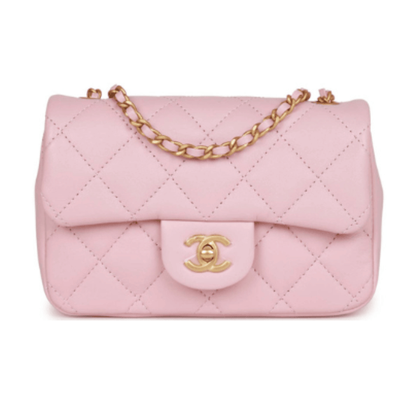Chanel Bag | Mini Rectangular Flap Pink Lambskin Bag