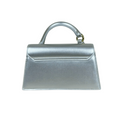 Jacquemus Bag | Le Chiquito Long Tote Bag In A Silver-tone Metallic Leather