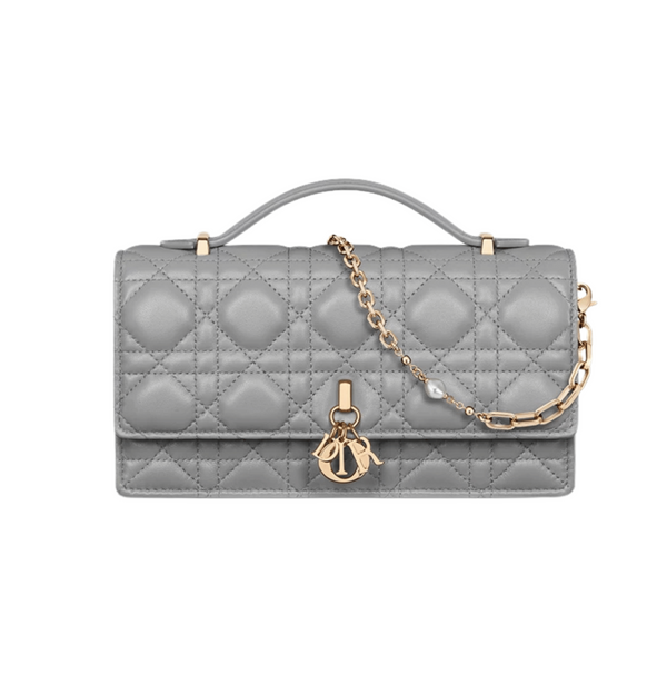 Dior | My Dior Mini Bag In Cloud Blue Cannage Lambskin.