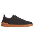 Zegna Loafers | Premium Luxury Tripple Stitch Black Suede