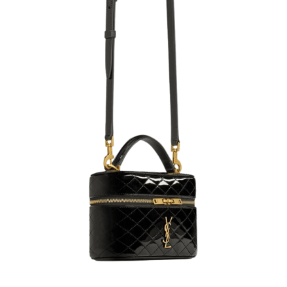Saint Laurent Bag | Gaby Vanity Bag In Black Patent Leather