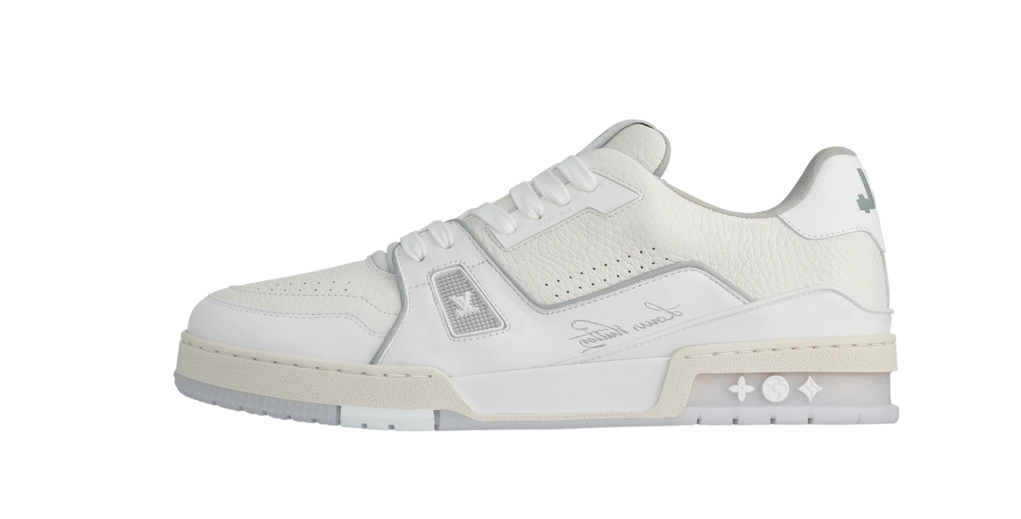 Louis Vuitton Trainer #54 Signature White Grey
