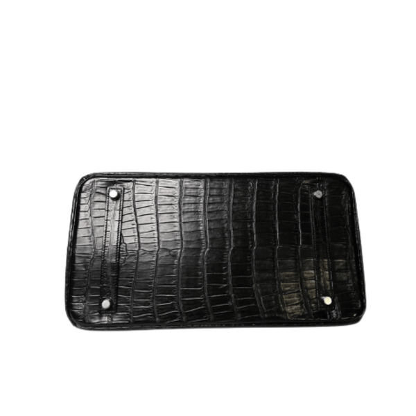 Hermès Bag | Birkin Handbag Made From Shiny Black Crocodile Skin.