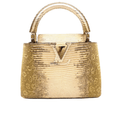Louis Vuitton Bag | Capucines Gold Snake Skin