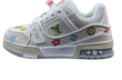 Louis Vuitton Trainer White Denim Embroidered