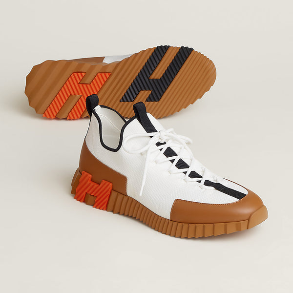 Hermès Lift Slip-On Sneaker 'White / Gum / Orange