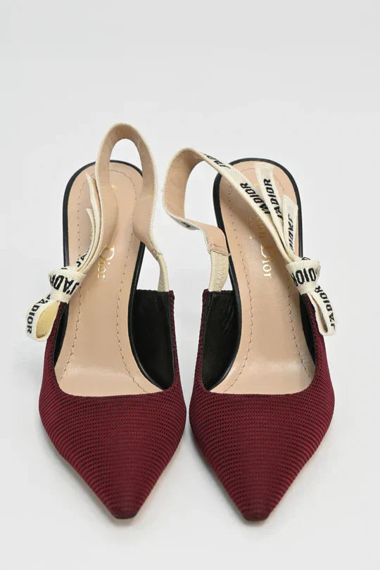 Dior J'Adior slingback pumps in burgundy