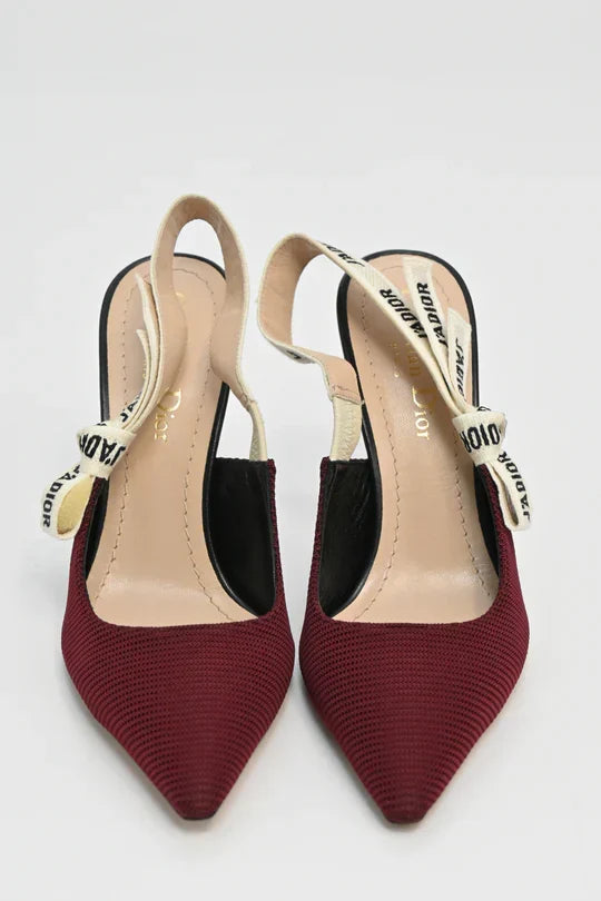 Dior J'Adior slingback pumps in burgundy