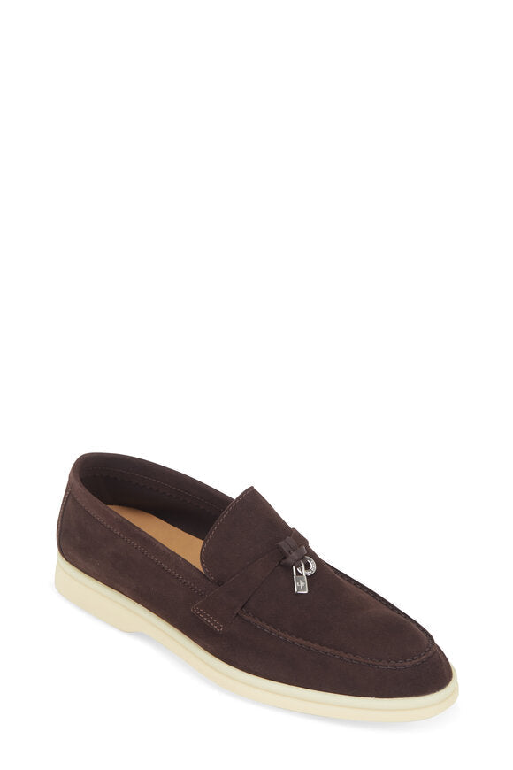 Loro Piana Women's Loafers | Summer Charms Chocolate Walk